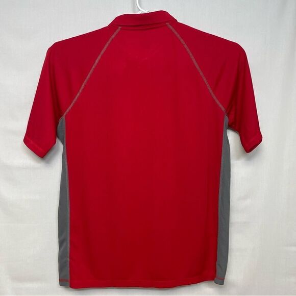 Moheen Cool Shirt Mens Large Red Dri Short Sleeve Polo UPF 50 Outdoor Hiking - Picture 5 of 11